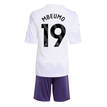 Billige Fotballdrakt Manchester United Bryan Mbeumo #19 Replika Bortedraktsett Barn 2025-26 Kortermet (med bukser)